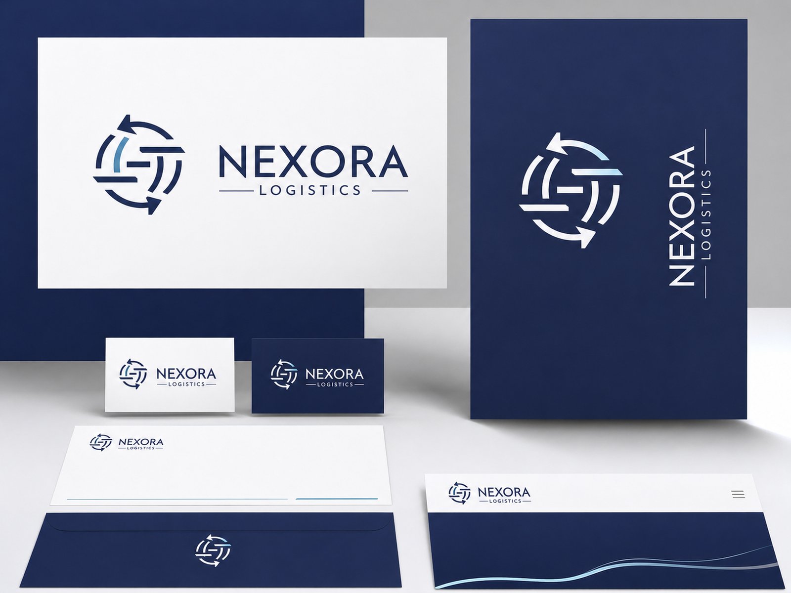 Nexora Logistics brand identity kapak görseli