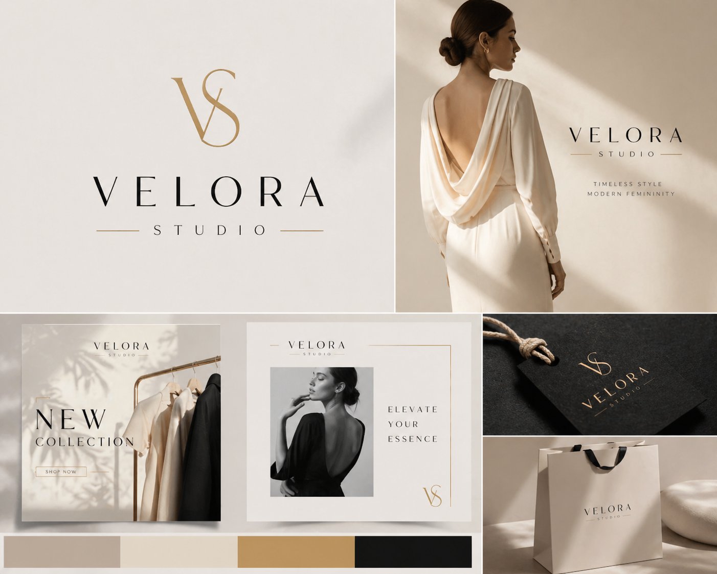 Velora Studio brand identity kapak görseli